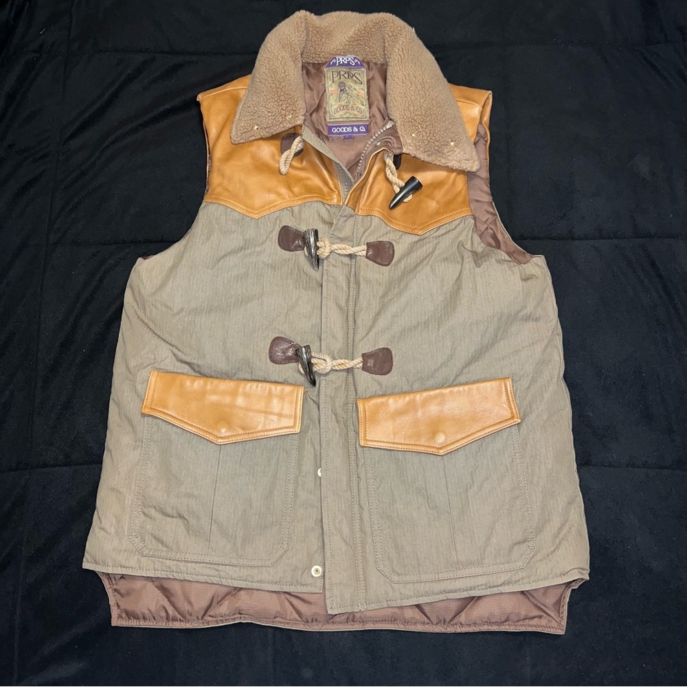 RARE PRPS Goods & Co Western Puff Vest size Large